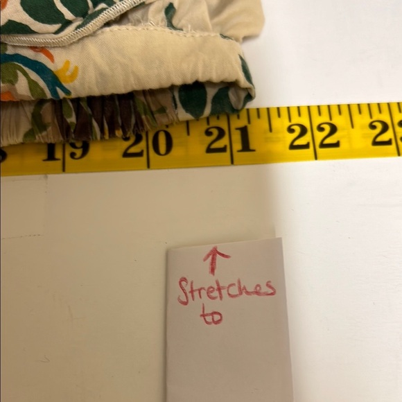 Apostrophe Skirt Women Medium Yellow Tan Tier Ruffle Floral Resort Tropic Cotton - Picture 7 of 11